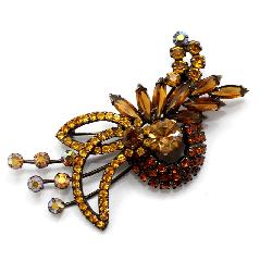 Topaz Navettes Brooch