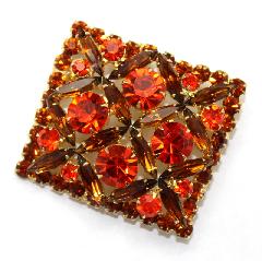 Topaz Navettes Brooch