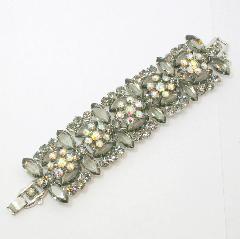Gray (black Diamond) Navettes Bracelet 5 Link