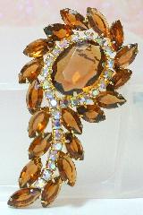 Topaz Navettes Brooch