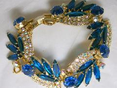 Blue Navettes Bracelet 5 Link