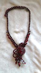 Red Navettes Necklace