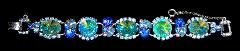 Blue Navettes Rivoli/Margarita Bracelet 5 Link
