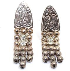 Clear Chatons Only Earrings Clip