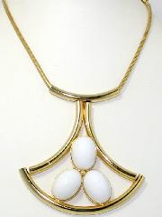 White (chalk Or Milk) Cabochons Plastic Pendant