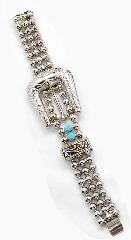 Turquoise Chatons Only Bracelet Flat Push In