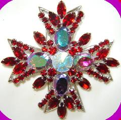 Red Oval Pin Pendant