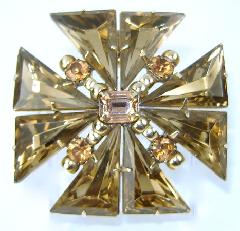 Topaz Triangle Pin Pendant