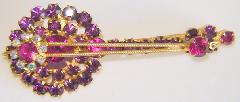 Purple (cardinal) Chatons Only Brooch