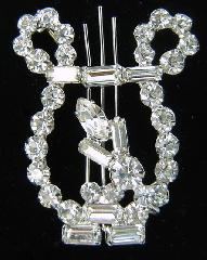 Clear Baguettes Brooch