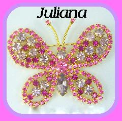 Pink Navettes Brooch