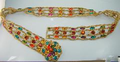 Multiple Colors Navettes Belt