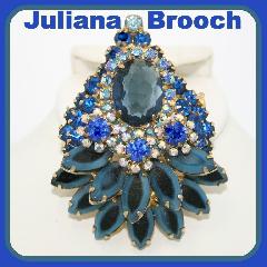 Blue Oval Multi-Color/Shaded Pin Pendant