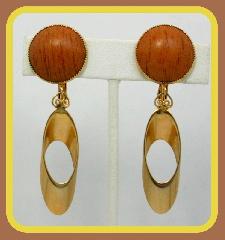 Chatons Only Wood Earrings Clip