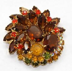 Fall Oval Brooch