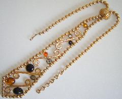 Topaz Cabochons Necklace