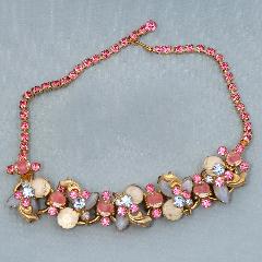 Pastel Navettes Givre Necklace