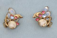 Pastel Navettes Givre Earrings Clip
