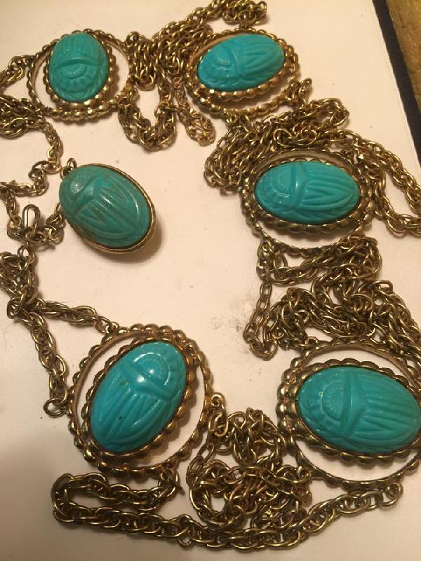 Front view of Turquoise Cabochons Molded/Cut Belt