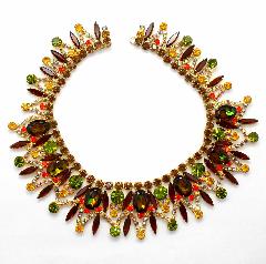 Fall Oval Multi-Color/Shaded Necklace