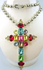 Multiple Colors Emerald Cut Pendant