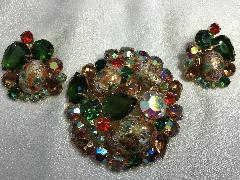 Fall Cabochons Painted (hand/Transfer) Brooch