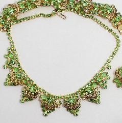 Green Navettes Necklace