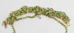 Green Navettes Bracelet 5 Link