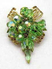 Green Navettes Pin Pendant