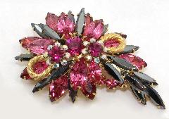 Pink Navettes Brooch