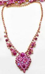 Pink Baguettes Necklace