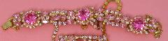 Pink Navettes Bracelet 5 Link