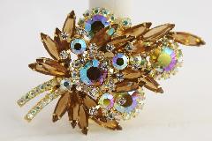 Topaz Navettes Brooch