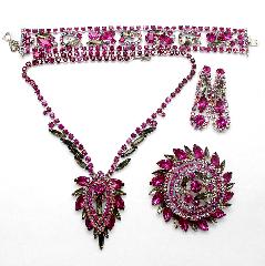 Pink Navettes Bracelet Flat Push In