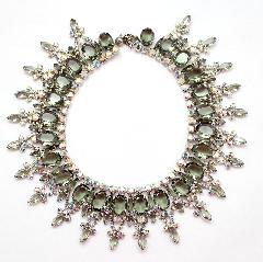 Gray (black Diamond) Oval Necklace
