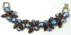 Purple (cardinal) Navettes Bracelet 5 Link