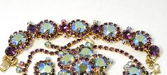 Purple (cardinal) Chatons Only Bracelet 5 Link