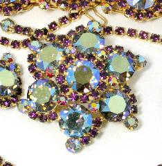 Purple (cardinal) Chatons Only Brooch