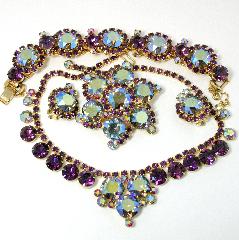 Purple (cardinal) Chatons Only Necklace