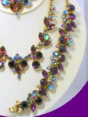 Purple (cardinal) Navettes Bracelet 5 Link