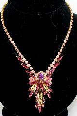 Purple (cardinal) Navettes Necklace