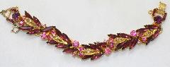 Purple (cardinal) Navettes Bracelet 5 Link