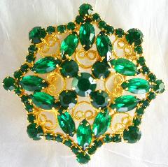 Green Navettes Belt Buckle
