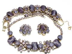 Purple (cardinal) Cabochons Necklace