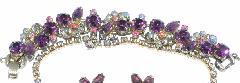 Purple (cardinal) Navettes Bracelet 5 Link