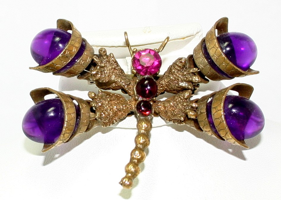 Front view of Purple (cardinal) Cabochons