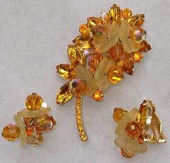 Topaz Navettes Earrings Clip
