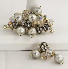 Clear Chatons Only Brooch