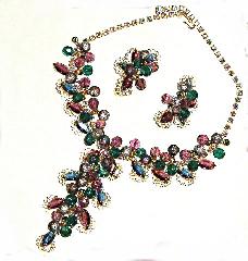 Multiple Colors Navettes Necklace