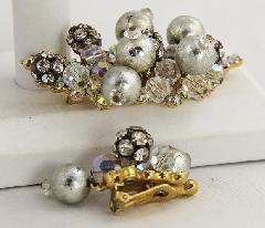 Clear Chatons Only Earrings Clip